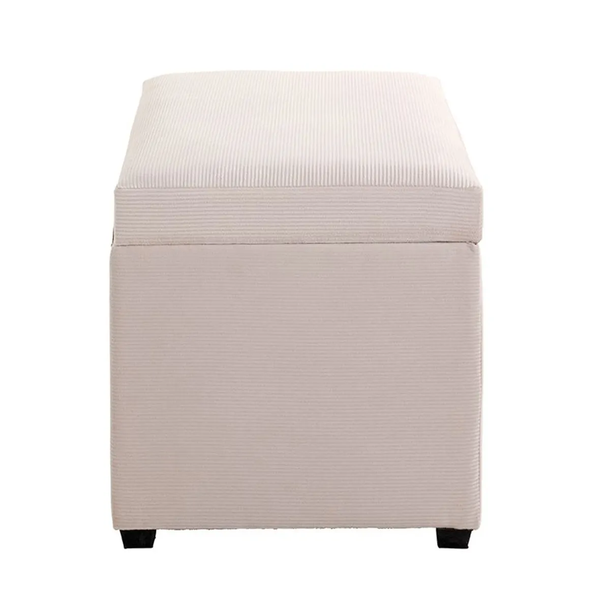 Pegane Coffre de Rangement - Velours Crème