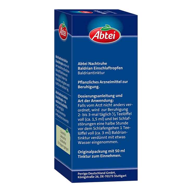 Abtei Nachtruhe Baldrian Einschlaftropfen, 50 ml