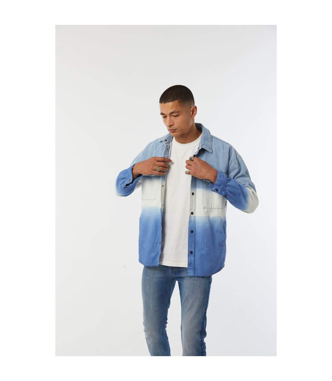 Veste manches longues coton over shirt FINEA