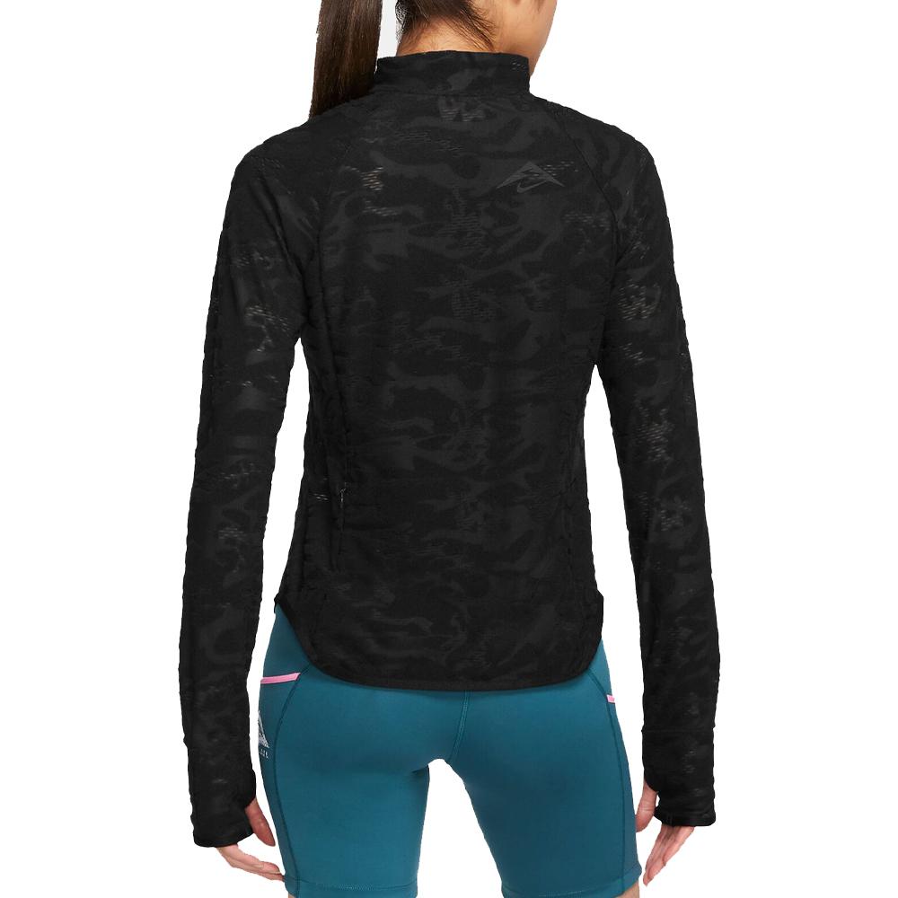 Nike T-shirt Manches Longues Noir Femme Nike Midlayer