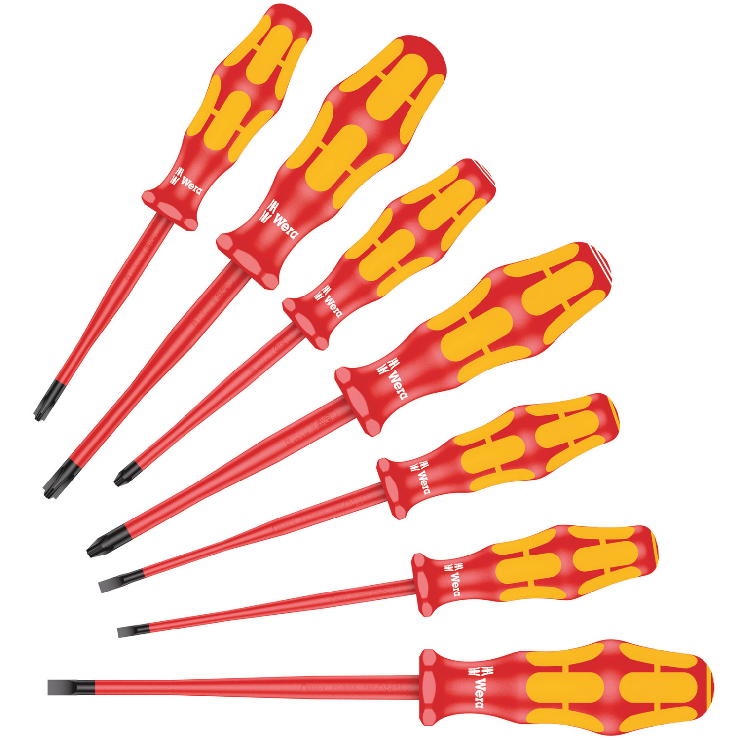 Wera 05135961001 7 delige VDE Kraftform Plus Schroevendraaierset - PH/S/PZ-S