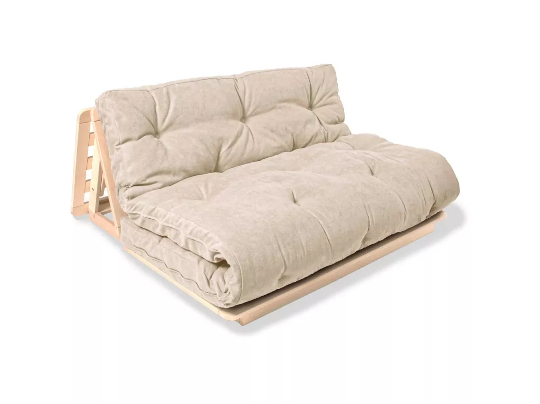 Canapé lit convertible futon layti Crème