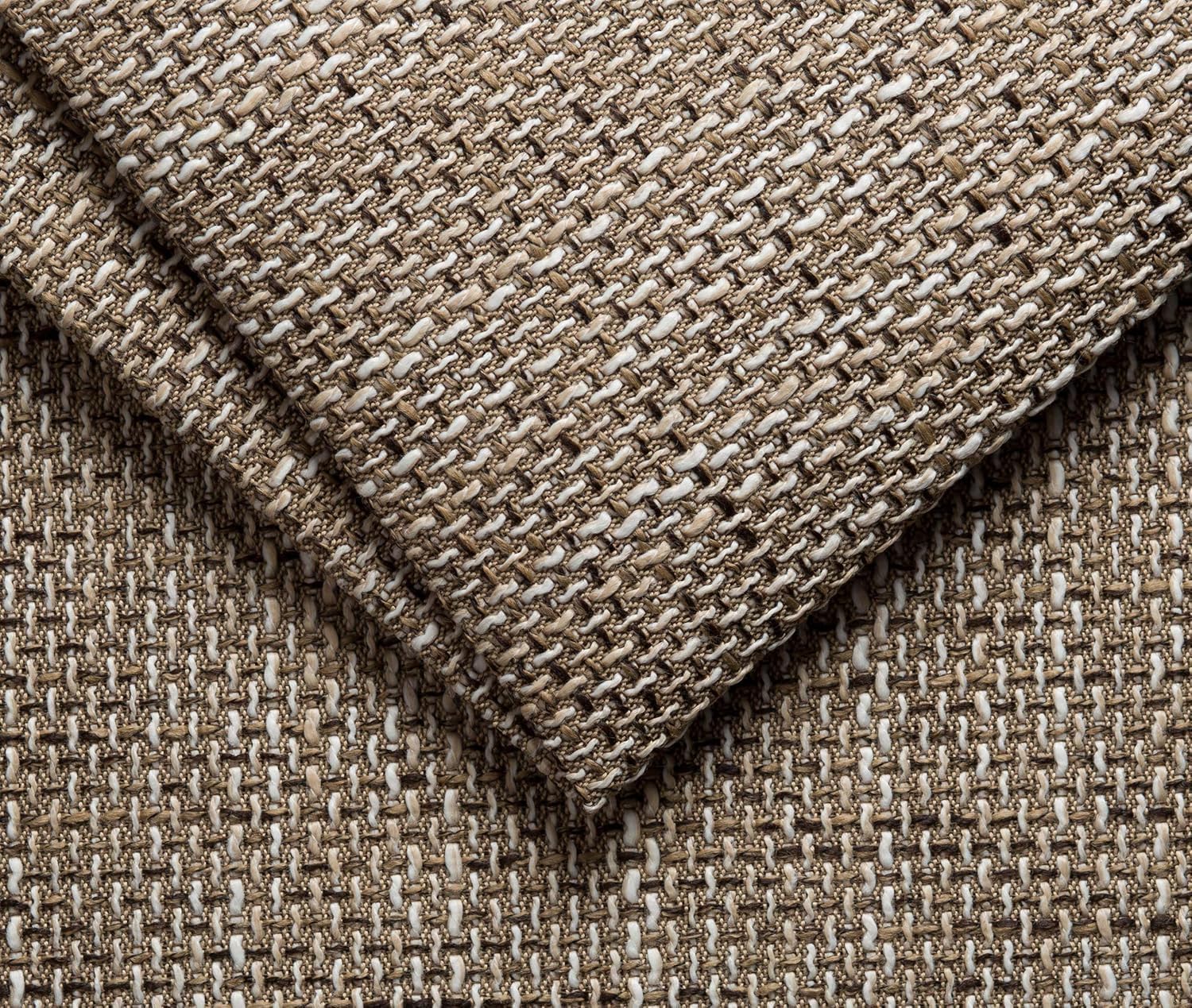 DOMO. collection Sofa Norma, 3-Sitzer Couch, 3er Polster-Garnitur mit Holzfüßen, 212 x 85 x 74 cm (BxTxH), Strukturstoff beige