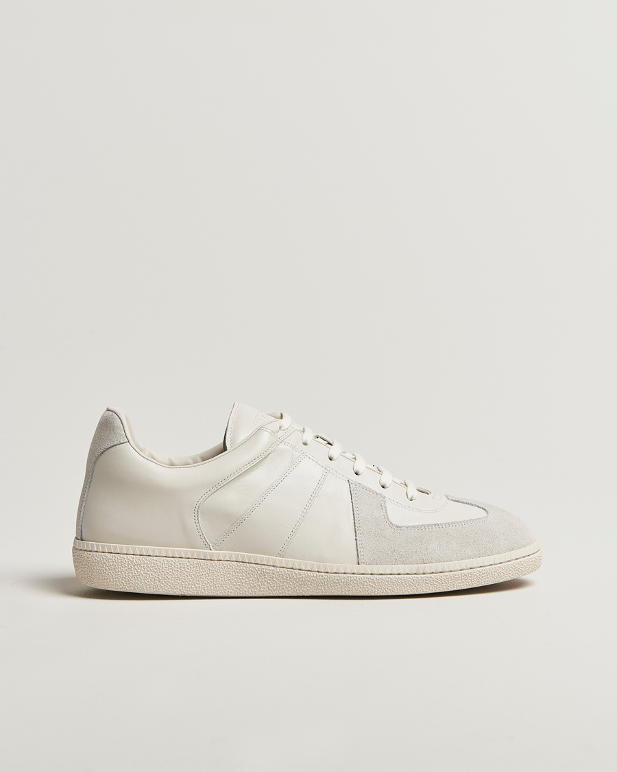 Sweyd Nappa/Suede Army Trainer White