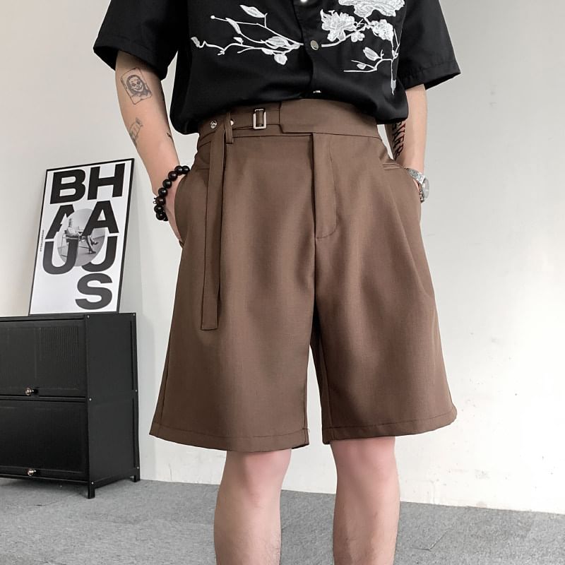 Orungeetun - Hoge taille effen shorts