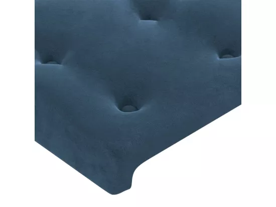 Têtes de lit 2 pcs Bleu foncé 72x5x78/88 cm Velours