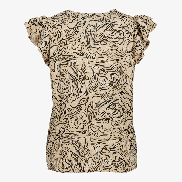 Twoday dames blouse beige met print