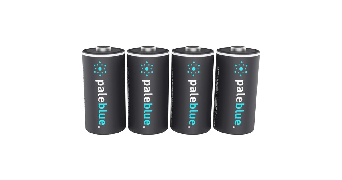 PaleblueCR123 (USB-C) Oplaadbare batterij, 4 stuks  (Zwart)