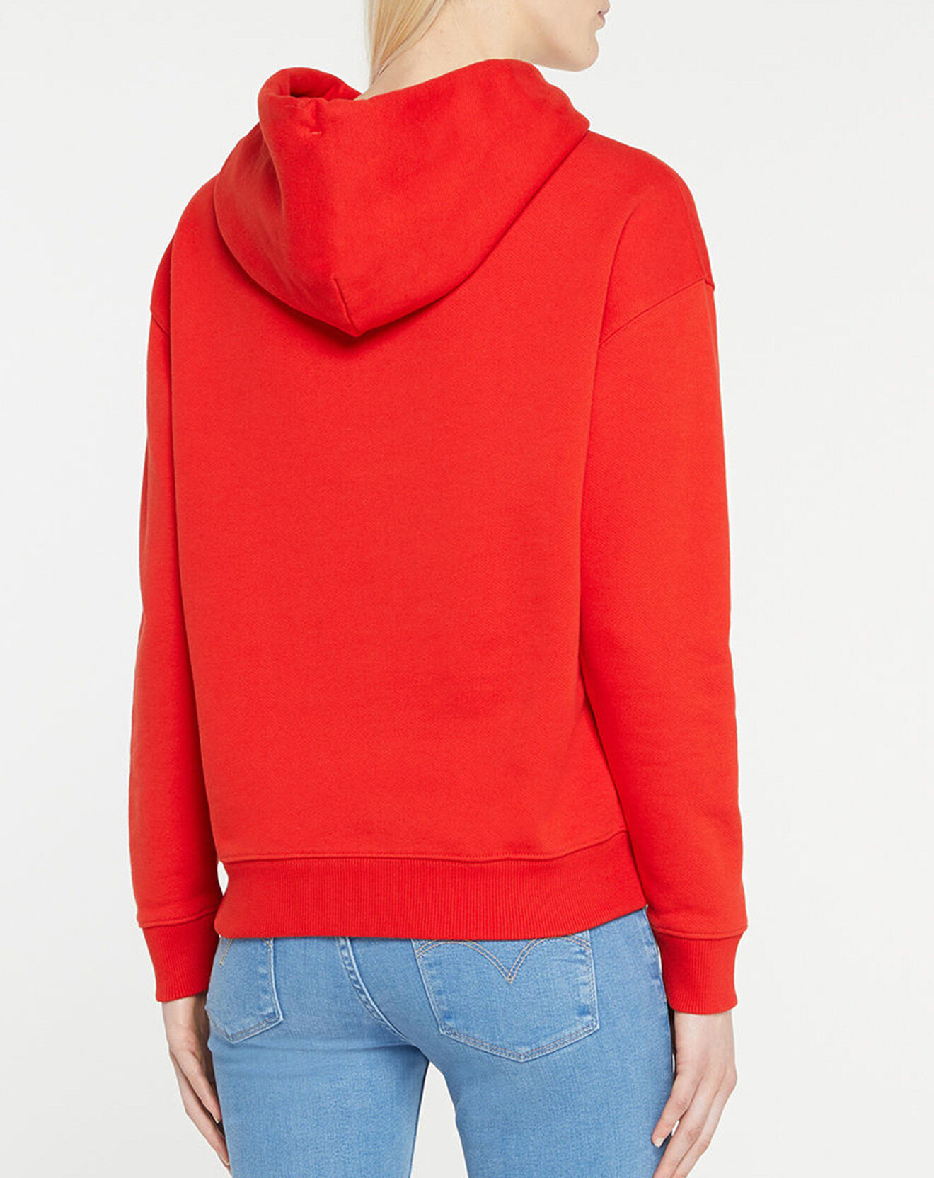 Tommy Jeans Sweat 100% Coton Bio Homespun Heart rouge