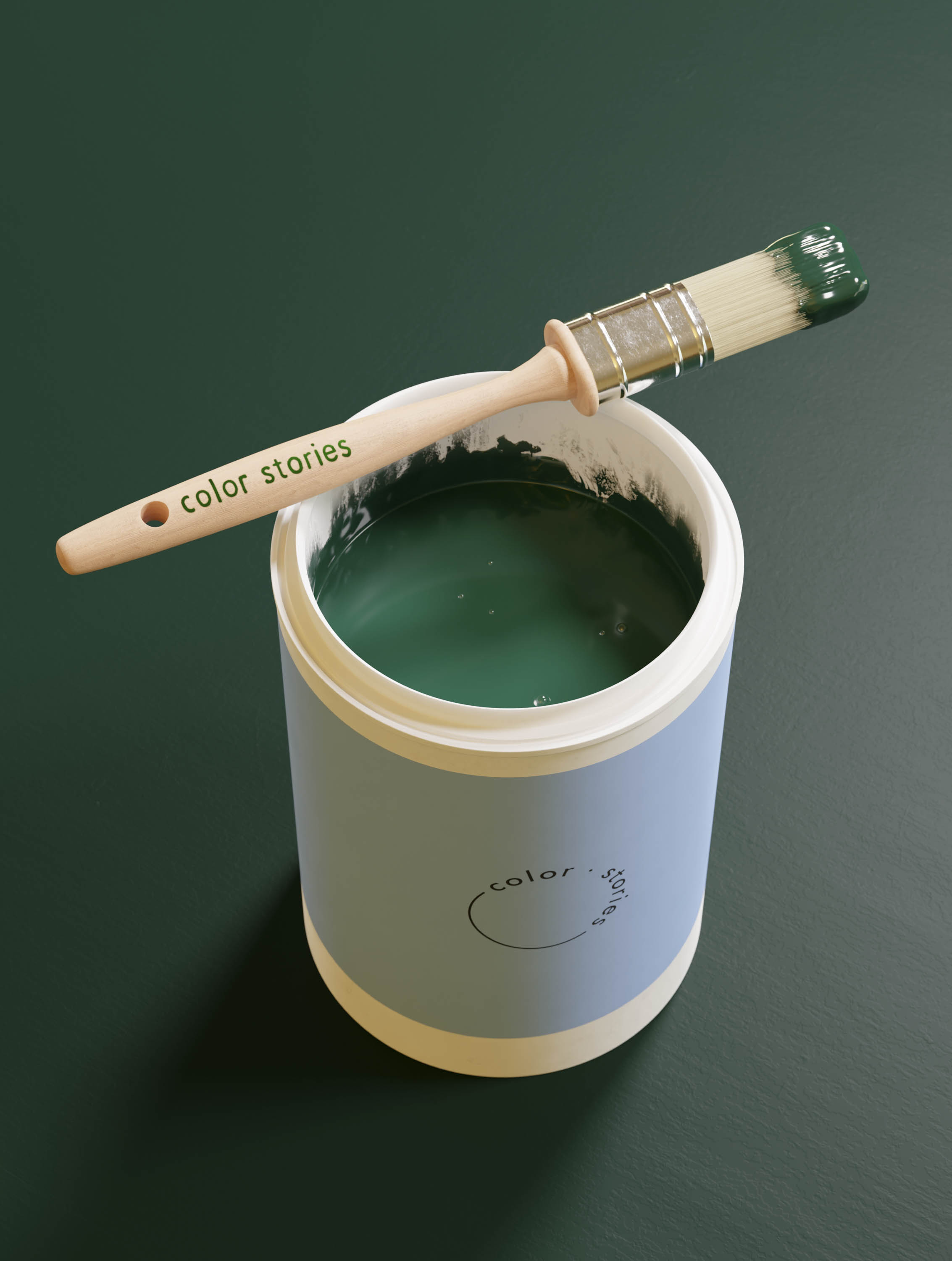 Maling Skov 2000 ml | Akrylmaling. | Pine Green | Color Stories