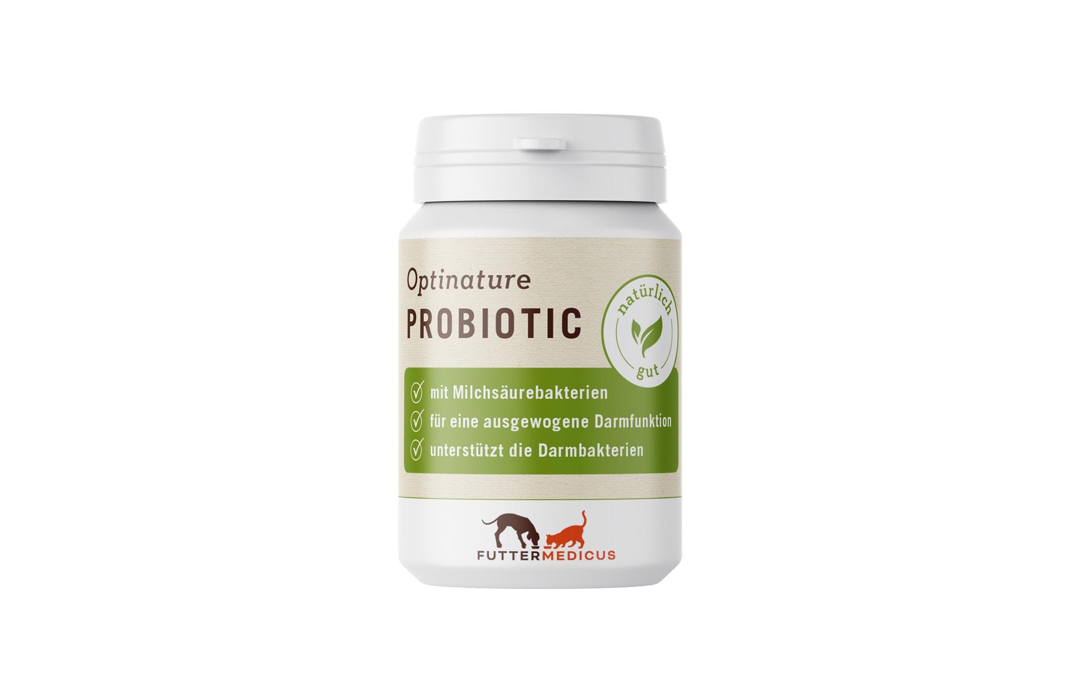 Hunde-Nahrungsergänzung Probiotic Optinature, 120 StückErgänzungsfuttermittel für Hunde und Katzen