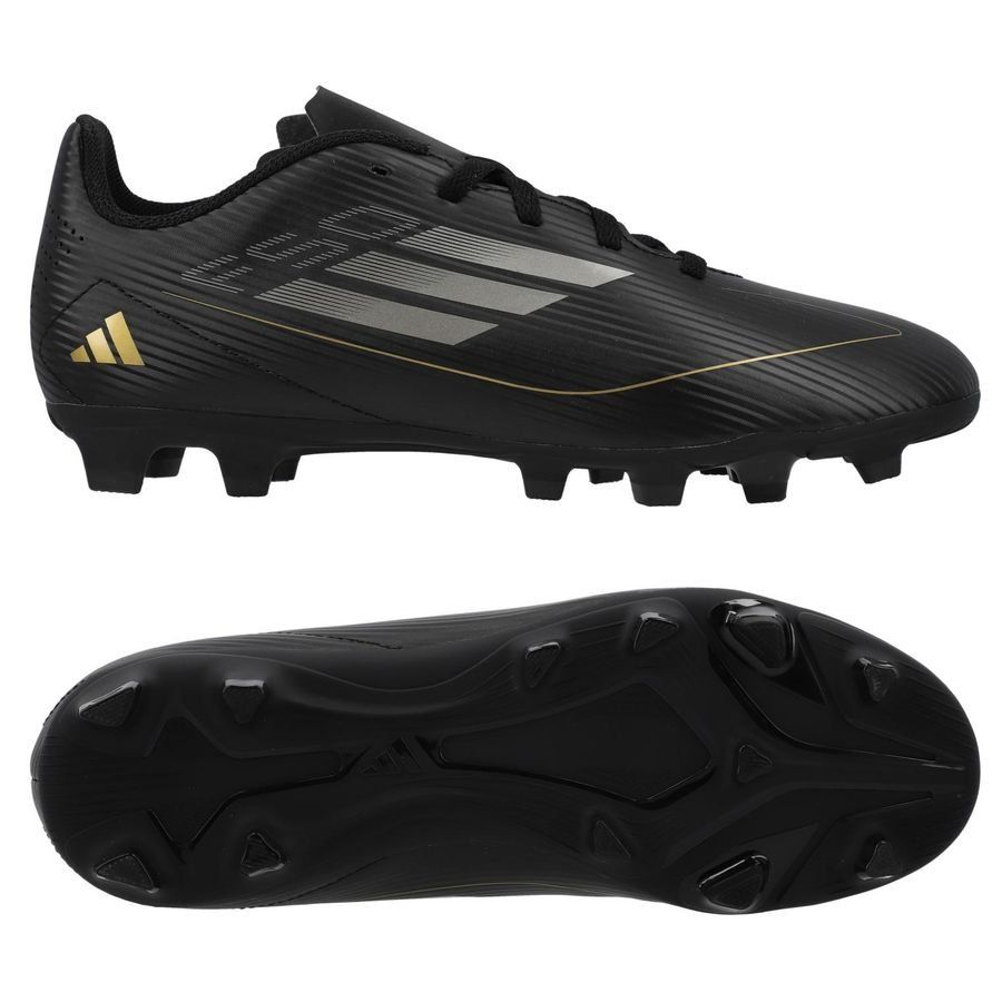 adidas F50 Club FxG Dark Spark - Noir/Argenté/Doré Enfant