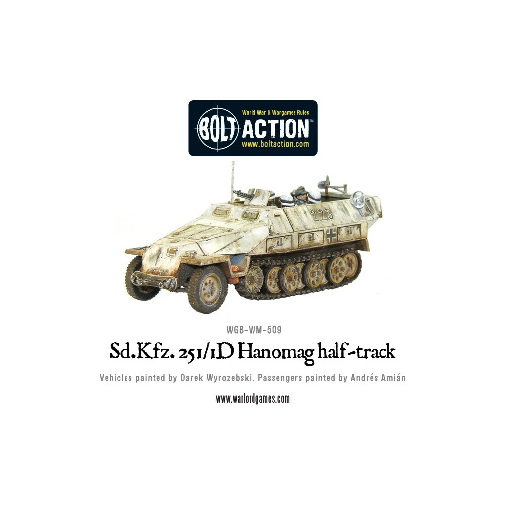Bolt Action - German Sd.Kfz 251/1 ausf D Halftrack (Plastic Box)