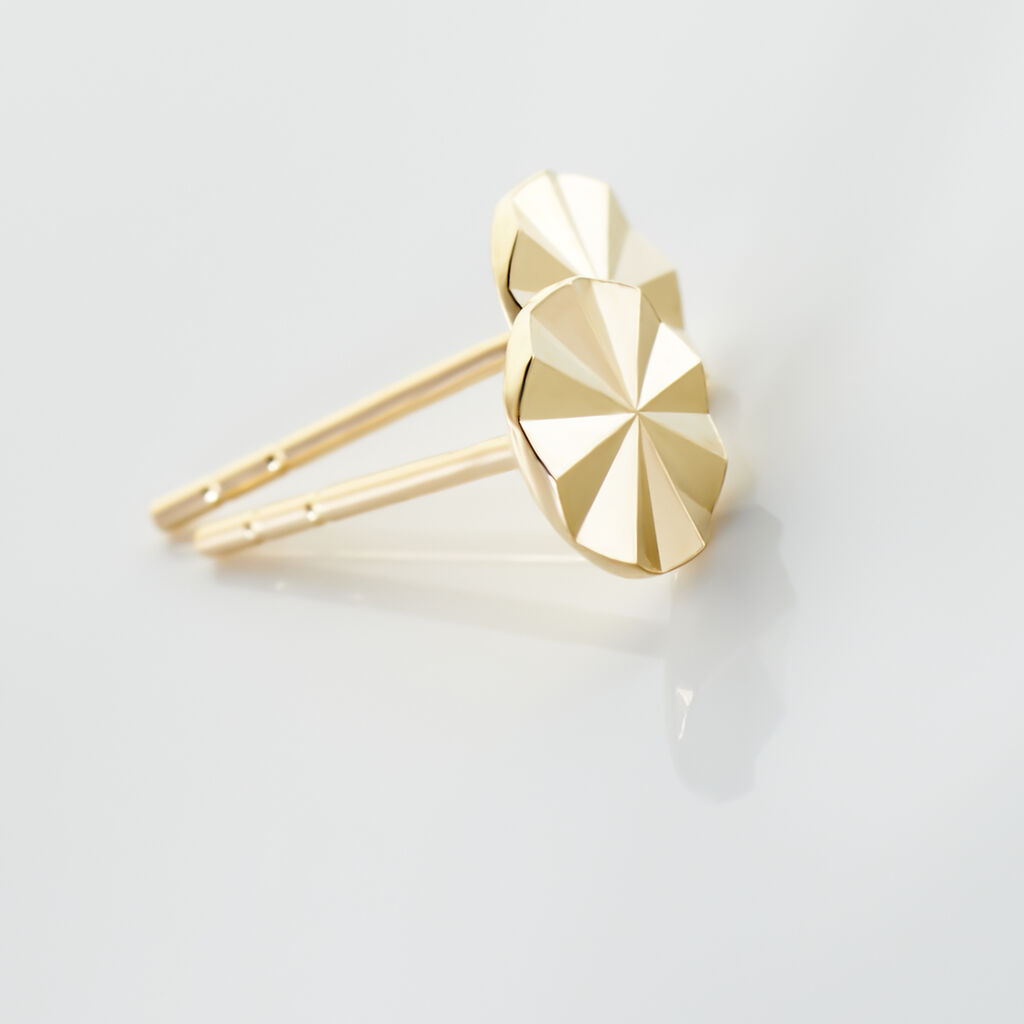 Boucles D'oreilles Puces Or Jaune