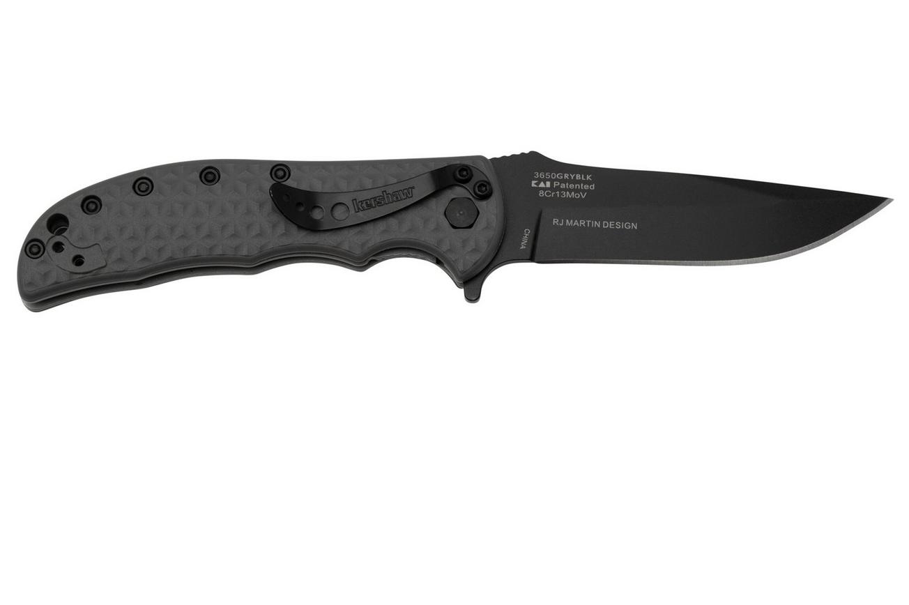Kershaw Volt II 3650 Gray Black Assisted zakmes, RJ Martin design