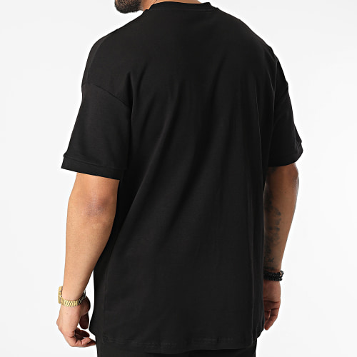 Ensemble Tee Shirt Et Short Jogging LL607 Noir