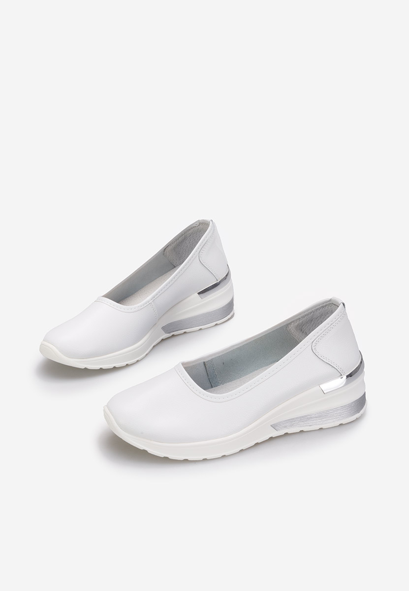 Chaussures à plateforme blancs Morgan