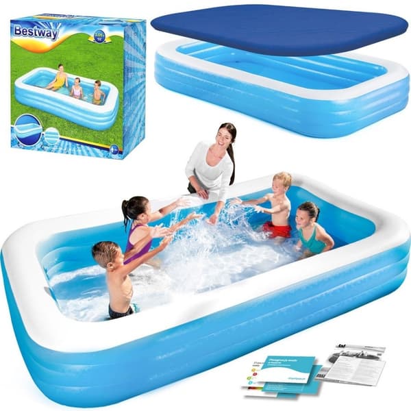 Familie oppblåsbart basseng 305 x 183 x 56 cm 2in1 Bestway 54009