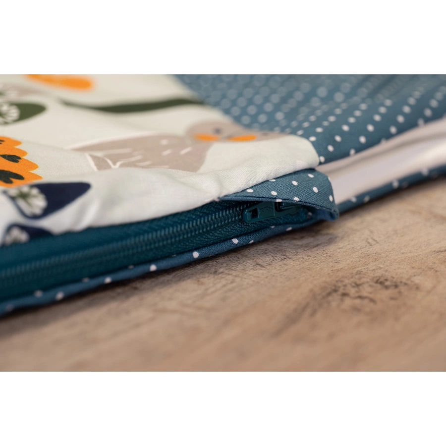 ULLENBOOM® Schlafsack Waldtiere Petrol