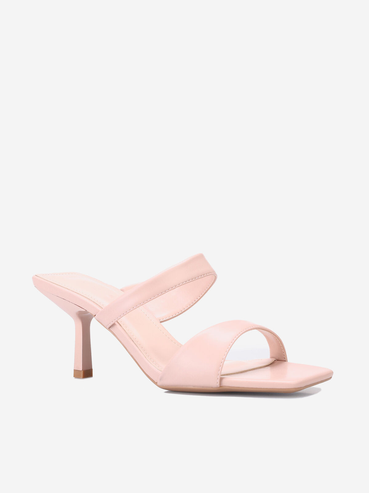 Mules asymétriques et bout carré- Rose
