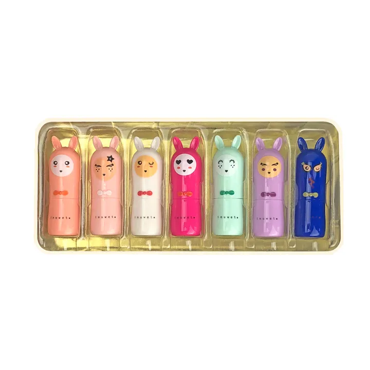 Inuwet Coffret 7 baumes à lèvres Pompon Box