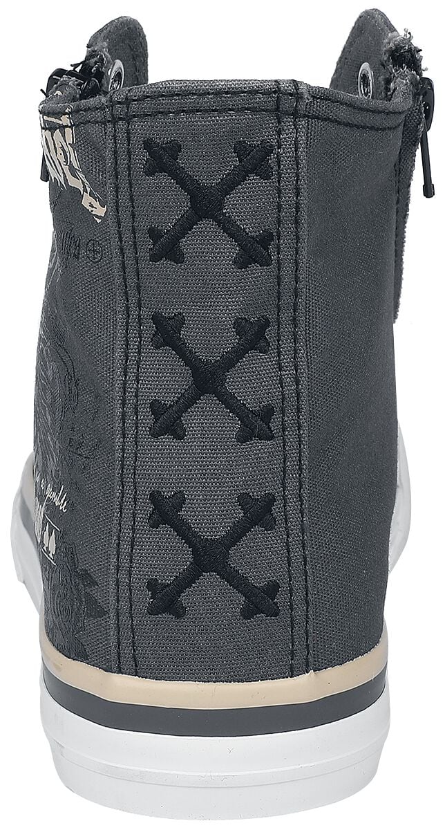 Baskets Montantes avec Imprimé | Rock Rebel by EMP Baskets hautes