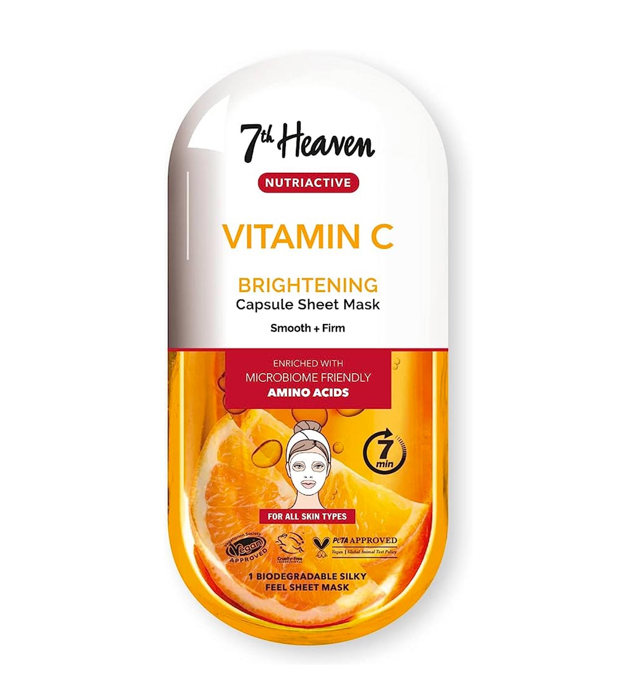 Montagne Jeunesse - 7th Heaven - Máscara Facial Nutriativa - Vitamina C