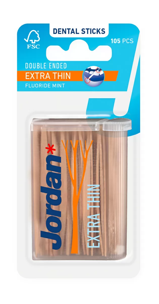 Jordan Clinic Dental Stick Extra Thin - 105 stk.