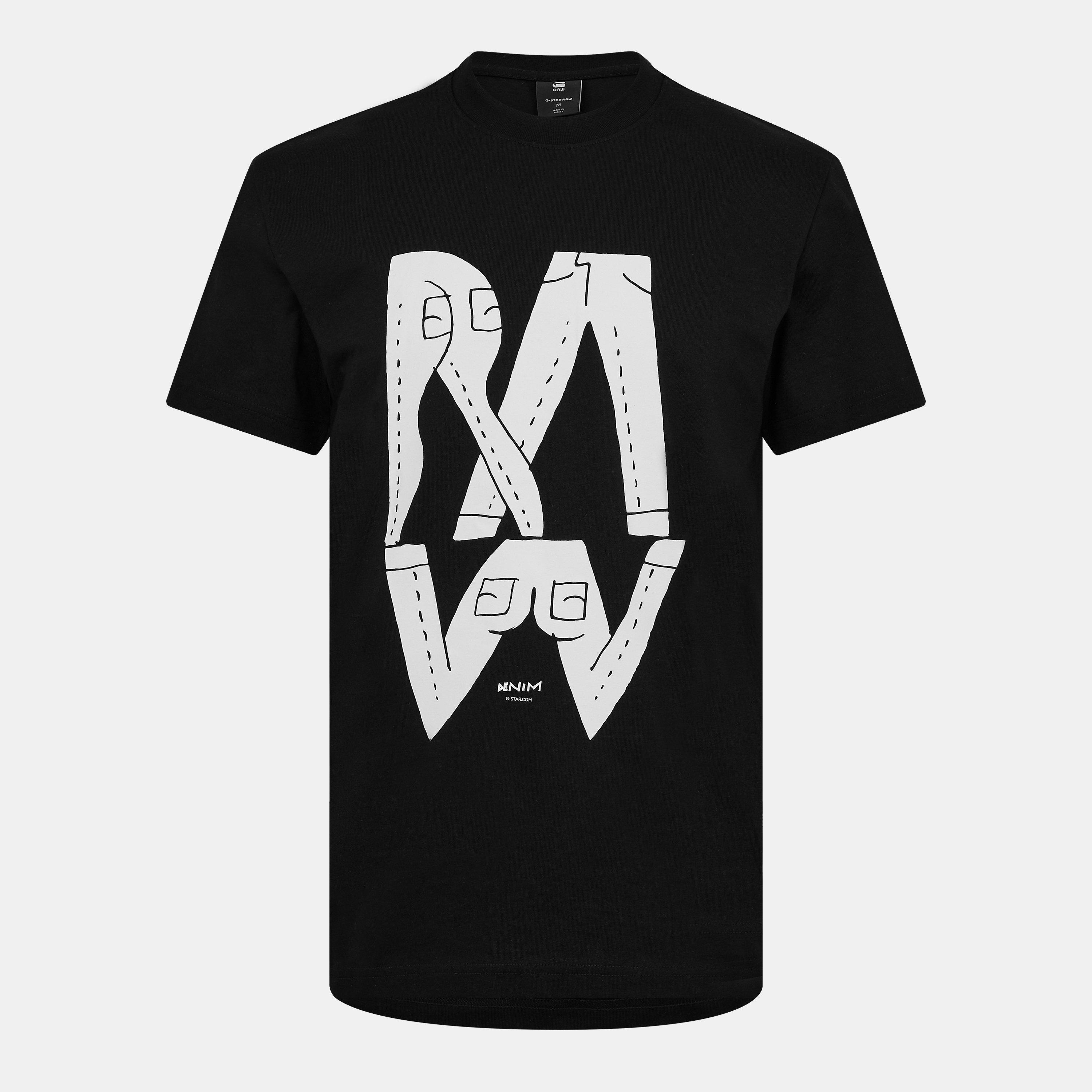 G Star Raw Denim Illustration T Shirt
