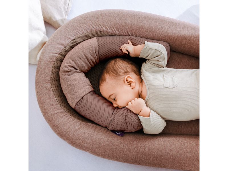 Träumeland Babynestverkleinerung Air 80 cm Kastanie Liegeflächenverkleinerung für das Babynest Home Air