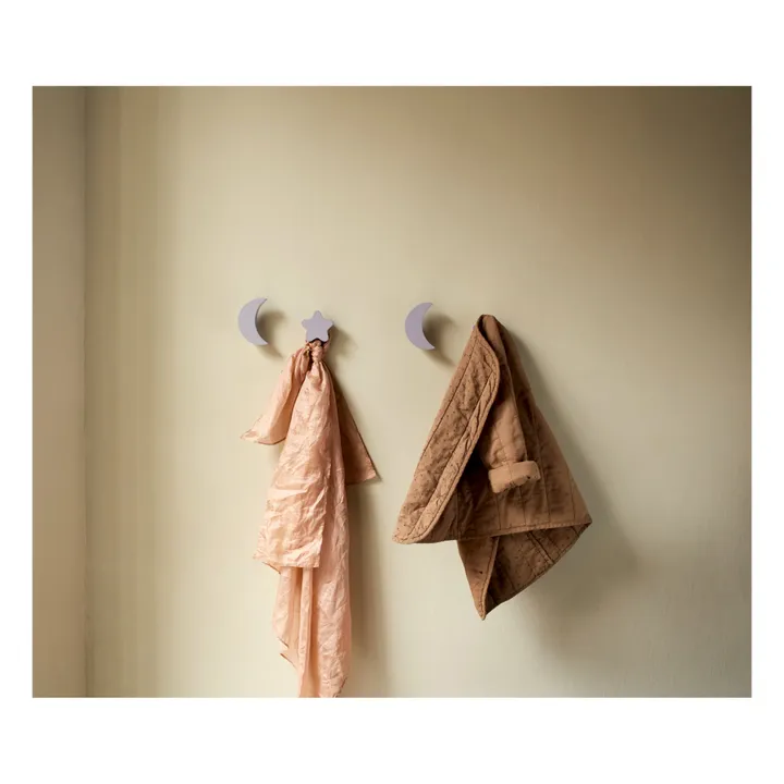 Nofred Patères Stars & Moons - Lot de 4 | Lilas