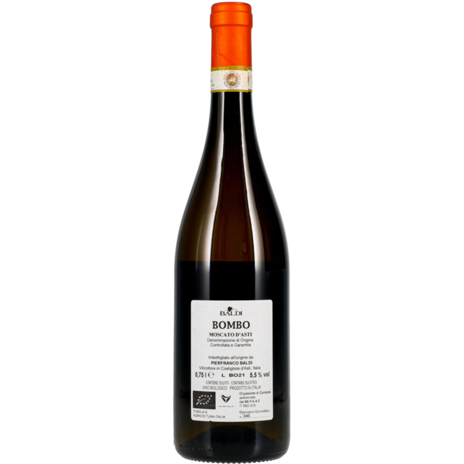 Moscato d'Asti DOCG Barbera Bombo Baldi Bio -75cl