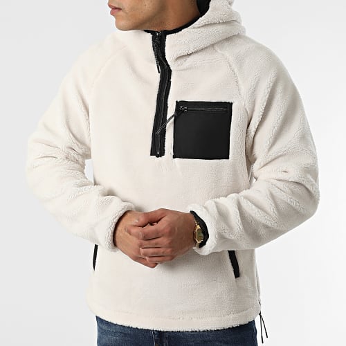 Veste Col Zippé Capuche Polaire 242 Blanc