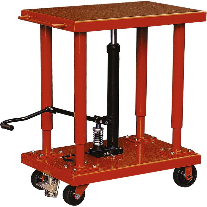 Table hydraulique de mise à niveau