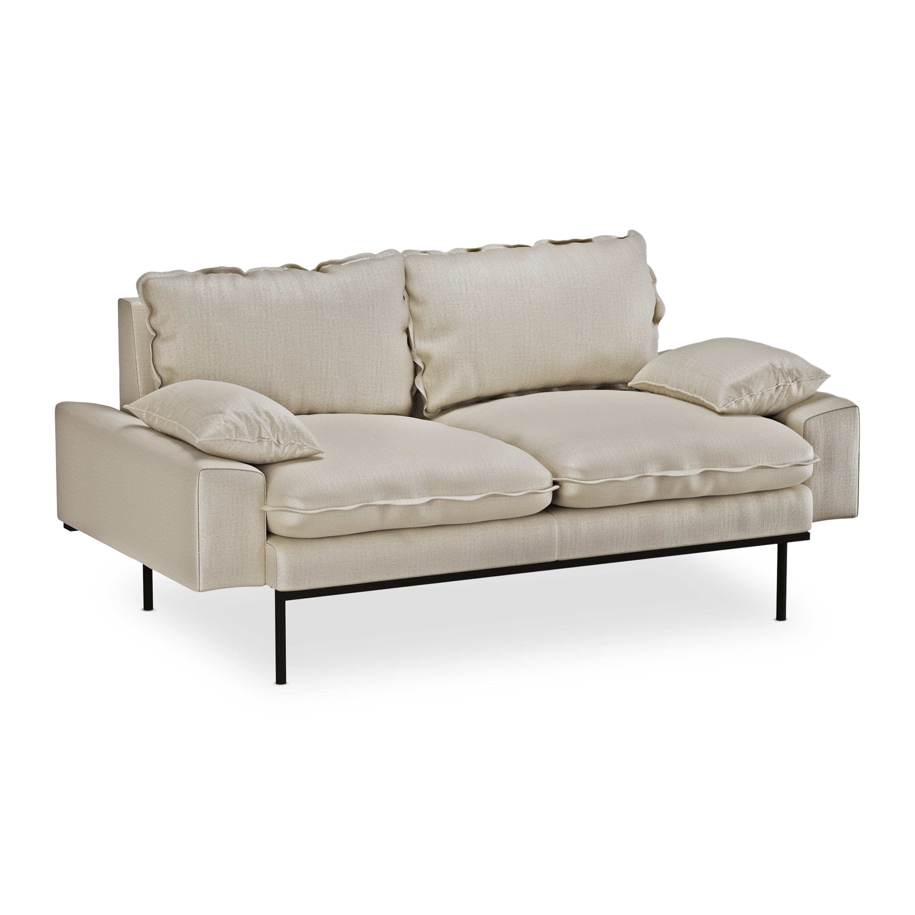 HKliving Retro Sofa  2-zitsbank - Pure Ivory