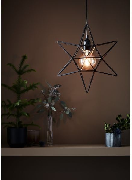 Markslöjd 705299 - Kerstversiering CONTOUR 1xE27/40W/230V zwart