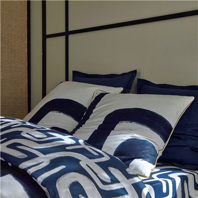 Linge de lit motif géométrique - BECQUET CRÉATION