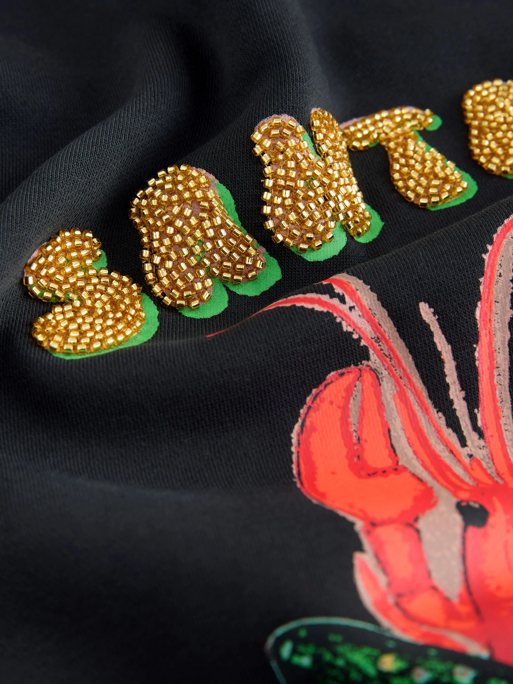 Zwart - Seasonal Christmas Graphic Lobster 'Santa Claws' Long Sleeve Crew Sweatshirt