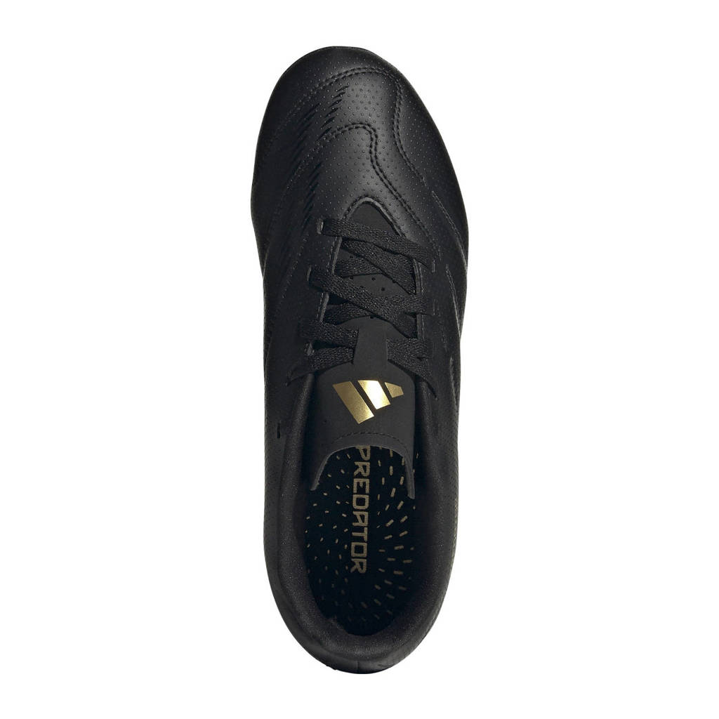 adidas Predator Clubjunior voetbalschoenen zwart/antraciet/goud metallic