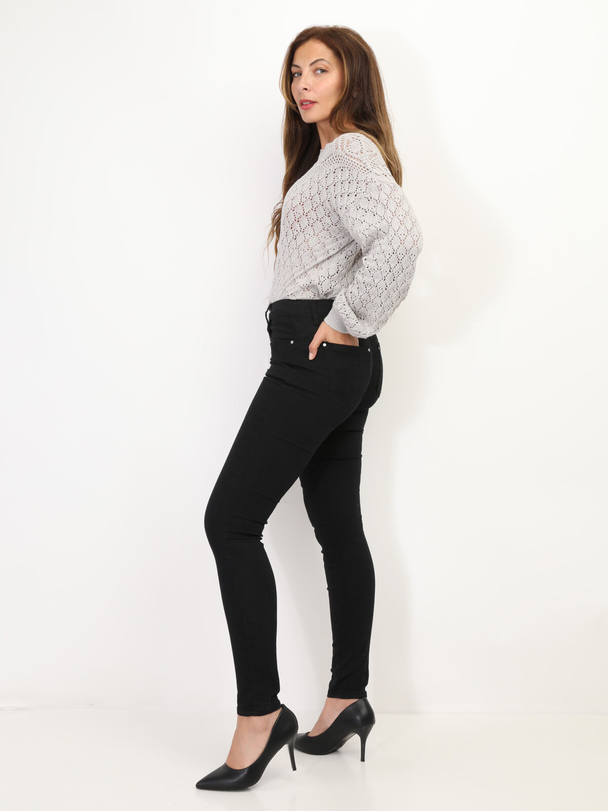Jeans skinny Push-Up- Noir