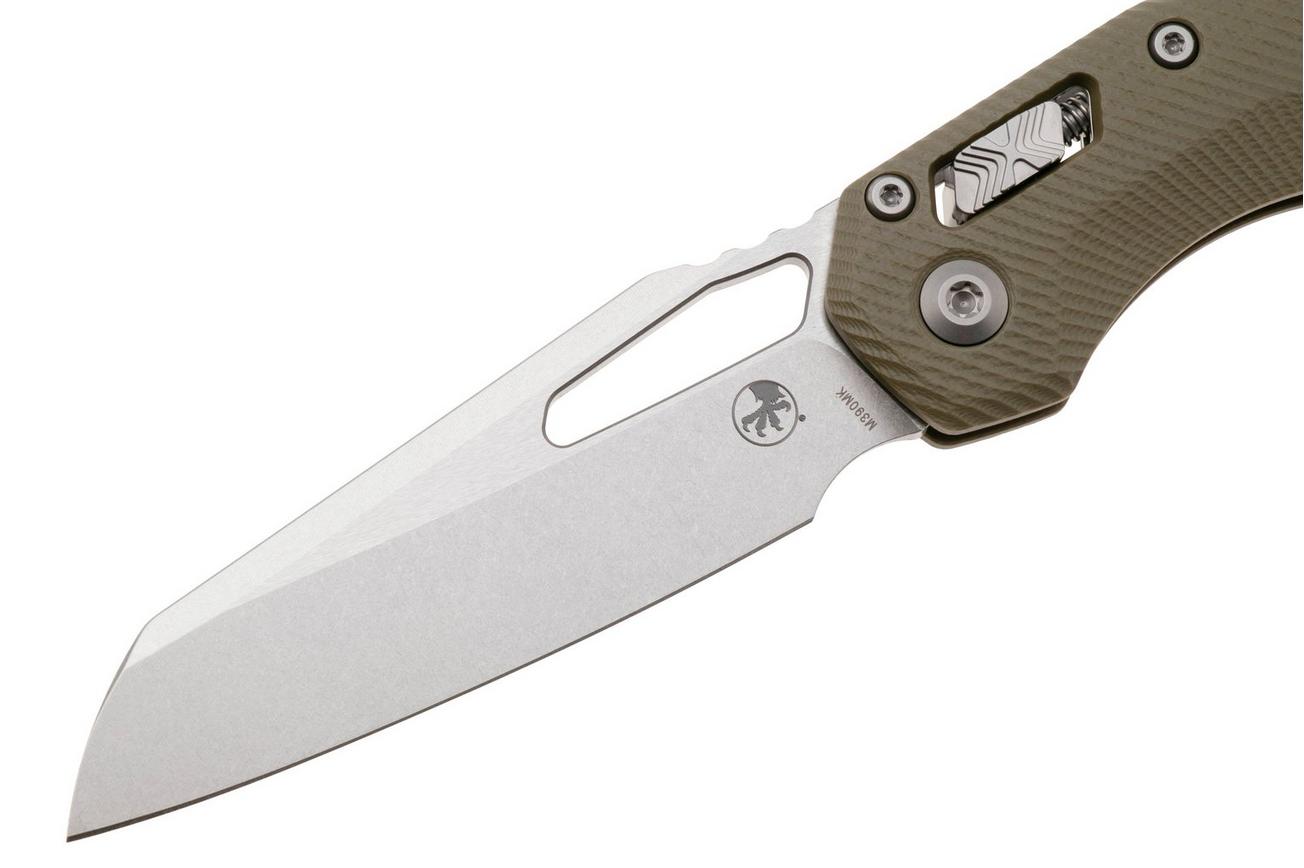 Microtech MSI Standard Issue 210-10FLGTOD, Stonewashed M390MK, Fluted OD-Green G10 zakmes