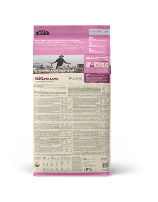 Acana Singles Grass-Fed Lamb Lam&Appel - Hondenvoer