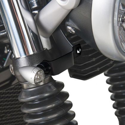 Support Clignotant Barracuda AVANT POUR TRIUMPH STREET TWIN - Noir
