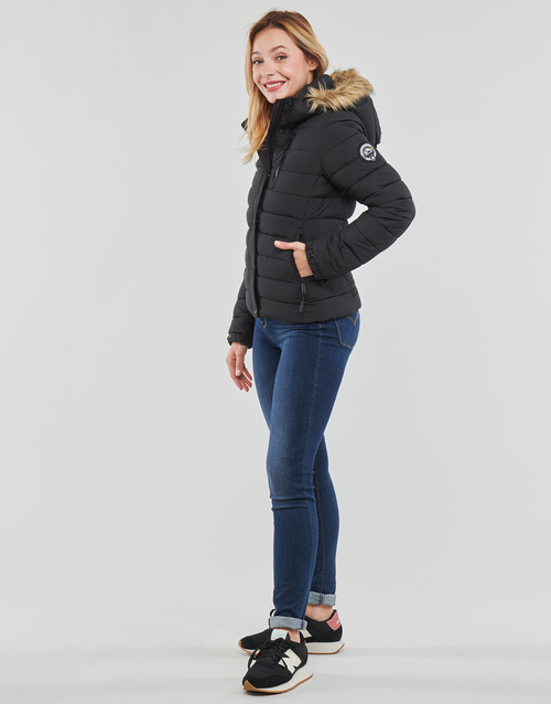 Superdry - CLASSIC FAUX FUR FUJI JACKET - Black