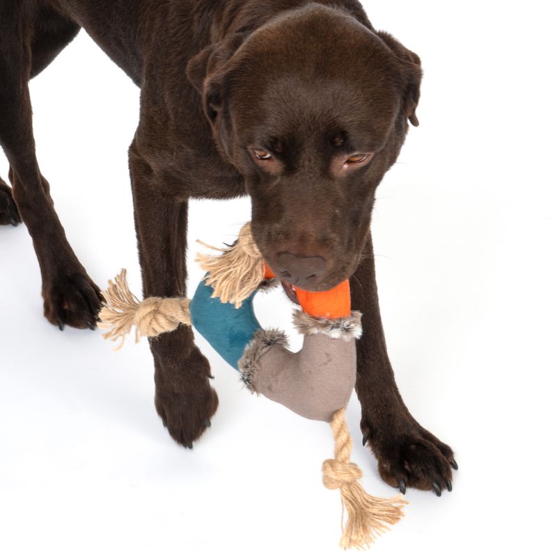 Jouet TIAKI Triangle en corde et peluche