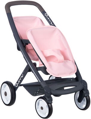 Smoby Maxi-Cosi Tvillingdukkevogn, Rosa
