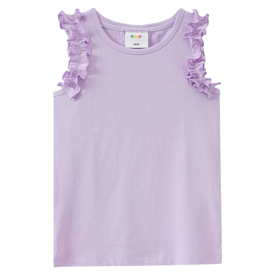 Famy 3 Mädchen Tops im Basic-Look helllila / türkis / helltürkis