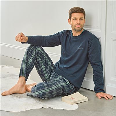Pyjama homme motif carreaux - DODO HOMEWEAR