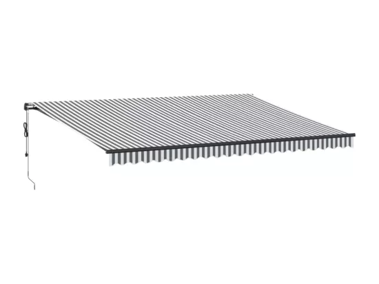 Auvent rétractable automatique avec LED anthracite et blanc