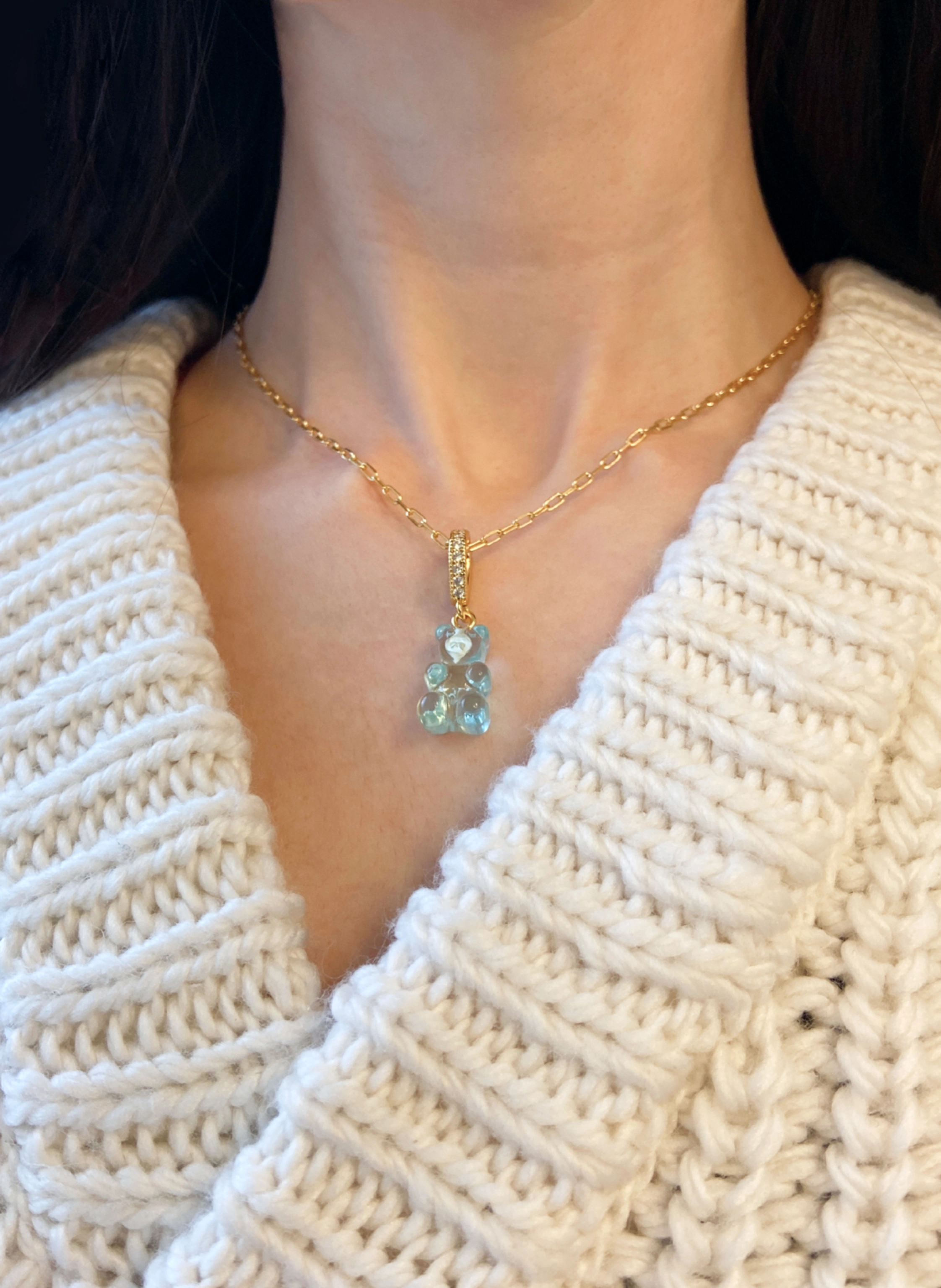 CRYSTAL HAZE Pendant MEDITERRANEAN NOSTALGIA BEAR by GLAMBOU